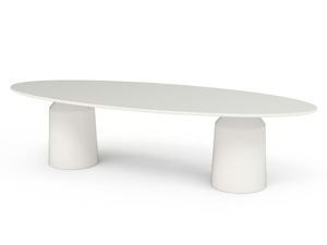 SIANA - Oval fiberglass garden table _ GANSK