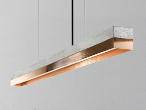 [C1] COPPER - Dimmable LED pendant light (L 122cm) _ GANTlights