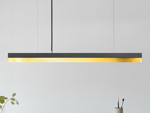 [C2] DARK BRASS - Dimmable LED pendant light (L 92cm) _ GANTlights