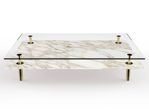 LEGS - Rectangular marble coffee table _ GHIDINI1961