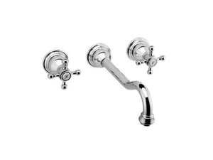 ADLEY - 3 hole wall-mounted washbasin tap _ GRAFF