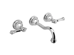 ADLEY - Classic style 3 hole wall-mounted washbasin tap _ GRAFF