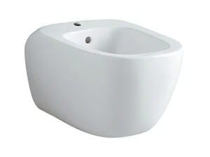 CITTERIO - Wall-hung back to wall bidet with overflow _ Geberit