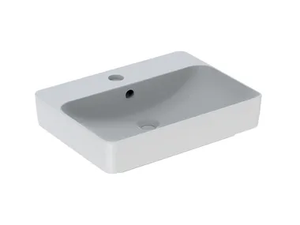 VARIFORM - Countertop rectangular porcelain stoneware washbasin _ Geberit