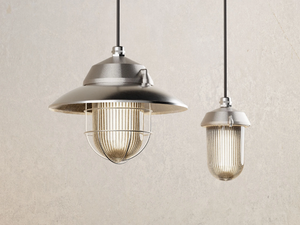 GLOBO SILVER - Natural aluminium pendant lamp _ Genuit