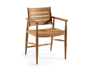 EIDOS 24 - Teak garden chair with armrests _ Gervasoni