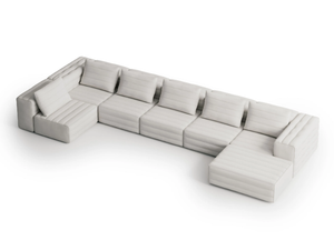 SAMET I - Corner and modular 5 seater fabric sofa _ Gervasoni