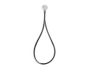 HI-FI COMPACT - Wall-mounted brass handshower with hose _ Gessi