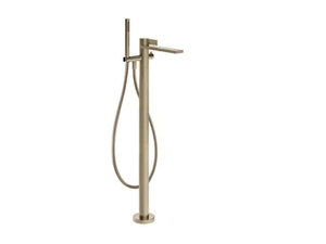 INVERSO RIGATO - Floor standing chromed brass bathtub mixer _ Gessi