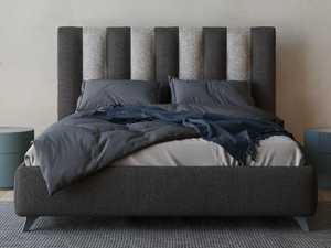 RIVER - Fabric storage bed with upholstered headboard _ Giessegi