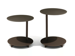 APSARA - Round steel side table _ Giorgetti