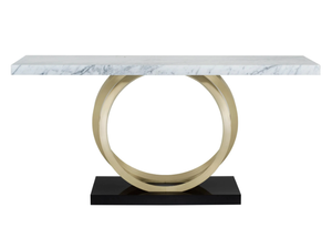 TURIM - Rectangular Calacatta marble console table _ Greenapple