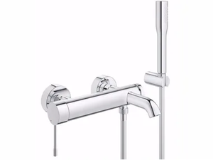 ESSENCE NEW - Wall-mounted bathtub mixer with hand shower _ Grohe