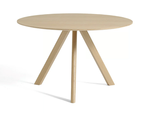 COPENHAGUE CPH 20 ROUND - Round wood veneer table _ Hay