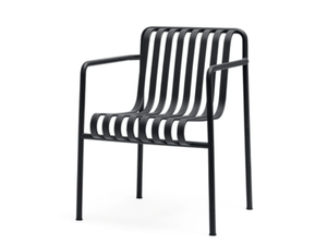 PALISSADE - Garden steel easy chair with armrests _ Hay