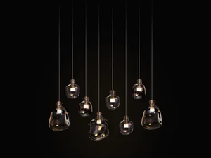 CELESTE H8L - LED blown glass pendant lamp _ ILFARI