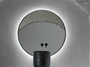 ORIGIN - Round bathroom mirror with integrated lighting _ INBANI