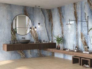 THE ROOM - ONICE ARAGOSTA - Porcelain stoneware wall/floor tiles with marble effect _ Imola