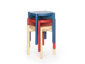 NAKU - Low wooden stool _ Inno