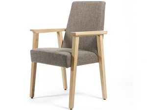 CONFERENCE - Upholstered chair with armrests _ Inno