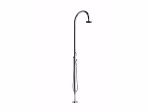 SOLE 48 MMT - Stainless steel outdoor shower with hand shower _ Inoxstyle