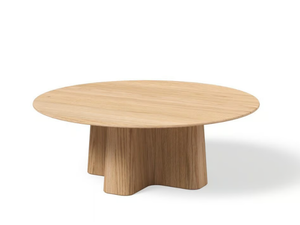 XX Ø70 - Round wooden coffee table _ JAVORINA