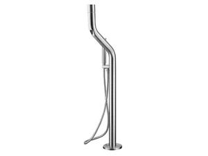 FLOW BATH MIXER - Floor standing stainless steel bathtub mixer with hand shower _ JEE-O