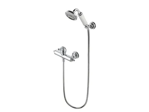 CLASSIK - Chromed brass shower mixer with hand shower _ JUSTIME