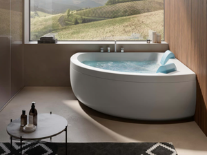 AQUASOUL CORNER 155 - Hydromassage corner bathtub with chromotherapy _ Jacuzzi®