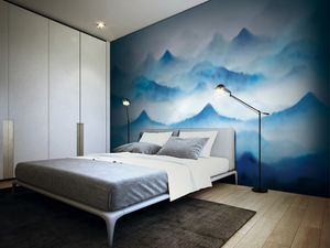 MOUNTAIN BLUE - Landscape wallpaper strip _ Jannelli&Volpi