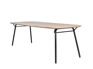 VAIN - Rectangular steel and wood table _ Jess