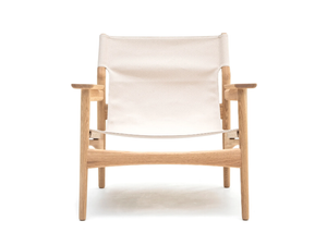 N-LC02 - Wooden easy chair with armrests _ KARIMOKU