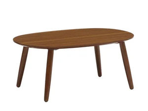 Coffee table - Oval wooden coffee table _ KARIMOKU