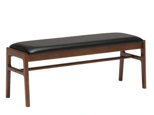 Leather bench - Upholstered vinyl leather bench _ KARIMOKU