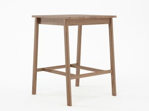 CIRCA17 - Square solid wood high table _ KARPENTER