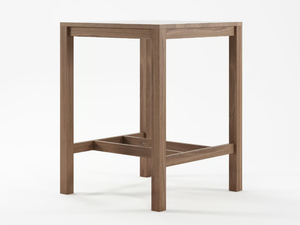 SOLID - Square solid wood high table _ KARPENTER