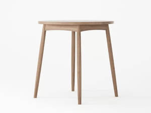 TWIST - Round solid wood dining table _ KARPENTER