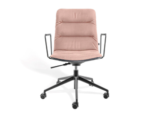 ARVA LIGHT - Swivel upholstered office chair with armrests _ KFF