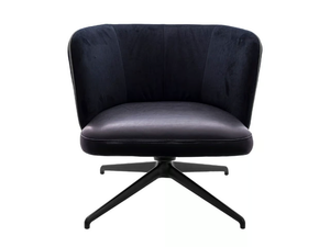 GAIA LINE LOUNGE - Upholstered with 4-spoke base easy chair _ KFF