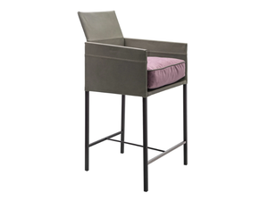 TEXAS - Kitchen stool with footrest with back _ KFF