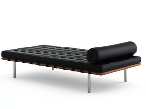 BARCELONA® - Tufted upholstered leather day bed _ KNOLL