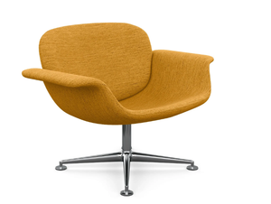 KN01 - Swivel fabric easy chair with armrests _ KNOLL