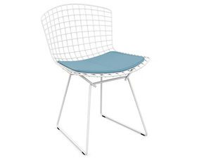 BERTOIA OUTDOOR - Sled base steel garden chair with integrated cushion _ KNOLL