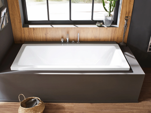 CONODUO - Rectangular enamelled steel bathtub _ Kaldewei