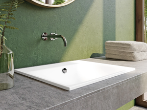 SILENIO - Countertop enamelled steel washbasin _ Kaldewei