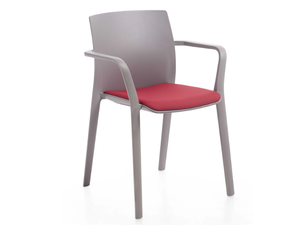 KLIA - Stackable polypropylene chair with armrests _ Kastel