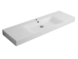 CENTO 3535/3550 - Countertop/wall-mounted porcelain washbasin _ Kerasan