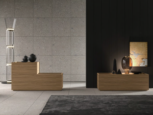 COSMO - Wooden chest of drawers with integrated handles _ Kico