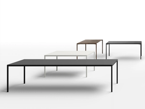 T-ONE - Rectangular metal dining table _ Kico