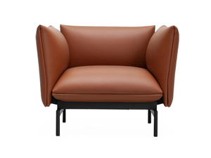 TENSO - Leather armchair with armrests _ Kristalia